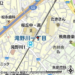 東京都北区滝野川1丁目14-5周辺の地図