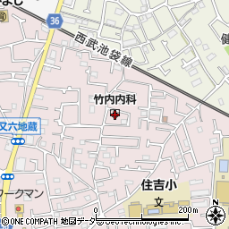 竹内内科クリニック周辺の地図