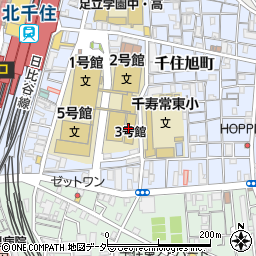 東京都足立区千住旭町4周辺の地図