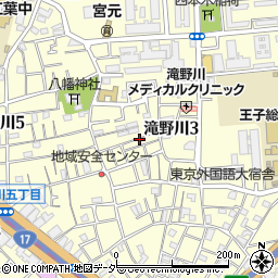 東京都北区滝野川3丁目36周辺の地図