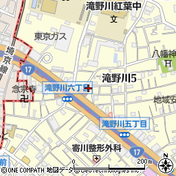 東京都北区滝野川5丁目39周辺の地図