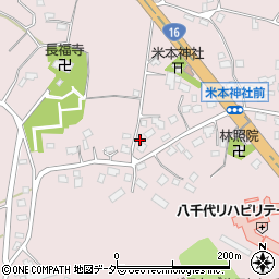 千葉県八千代市米本1630周辺の地図