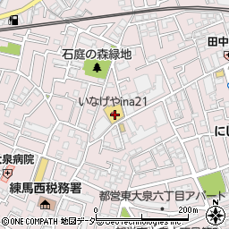 エスビィ・プラス　練馬東大泉店周辺の地図