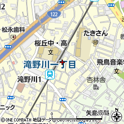 東京都北区滝野川1丁目14-6周辺の地図