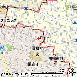 東京都葛飾区鎌倉4丁目22周辺の地図