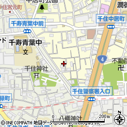 東京都足立区千住中居町3-11周辺の地図