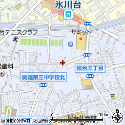 Ｇｏｏｄパーキング桜台第３駐車場周辺の地図