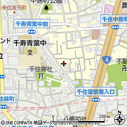 東京都足立区千住中居町3-4周辺の地図