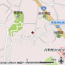 千葉県八千代市米本1626周辺の地図