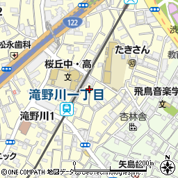 東京都北区滝野川1丁目14周辺の地図