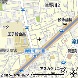東京都北区滝野川2丁目25周辺の地図