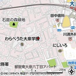 Ｄパーキング東大泉６丁目第１駐車場周辺の地図