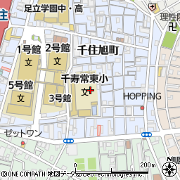 東京都足立区千住旭町10周辺の地図
