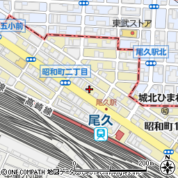 東京都北区昭和町周辺の地図