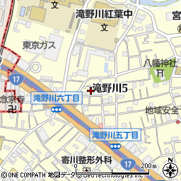 東京都北区滝野川5丁目32周辺の地図