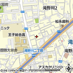 東京都北区滝野川2丁目25-7周辺の地図