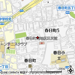 東京都練馬区春日町5丁目周辺の地図