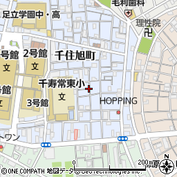 東京都足立区千住旭町14周辺の地図