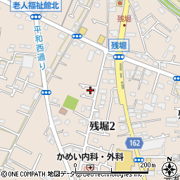 東京都武蔵村山市残堀2丁目26周辺の地図