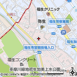 東京都福生市福生1715-1周辺の地図