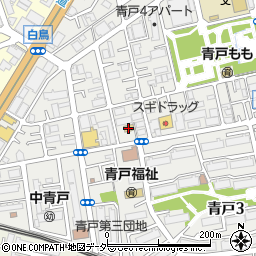 ファミリーマート青戸四丁目店周辺の地図
