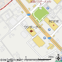 快活ｃｌｕｂ富里インター店周辺の地図