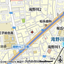 東京都北区滝野川2丁目17周辺の地図