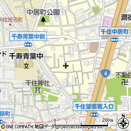 東京都足立区千住中居町5周辺の地図