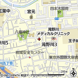 東京都北区滝野川3丁目42-10周辺の地図
