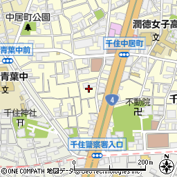 東京都足立区千住中居町6周辺の地図