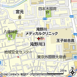 東京都北区滝野川3丁目41-10周辺の地図