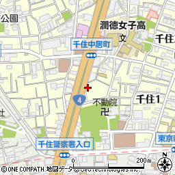 ニッポンレンタカー北千住営業所周辺の地図
