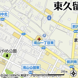 西友滝山店周辺の地図