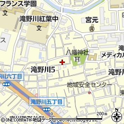 東京都北区滝野川5丁目28-2周辺の地図