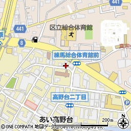 カーコンビニ倶楽部練馬高野台店周辺の地図