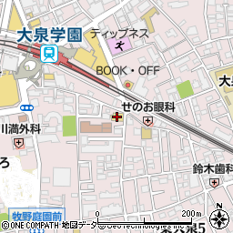 セブンイレブン練馬大泉学園駅東店周辺の地図