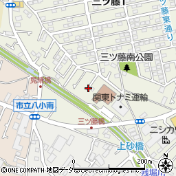 東京都武蔵村山市三ツ藤1丁目100周辺の地図