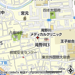 東京都北区滝野川3丁目42-12周辺の地図