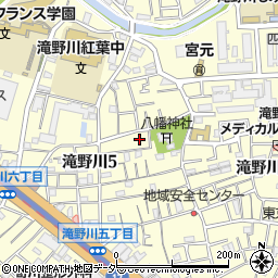 東京都北区滝野川5丁目28周辺の地図