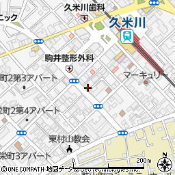チケパ久米川駅前第１駐車場周辺の地図