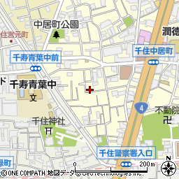 東京都足立区千住中居町10-3周辺の地図