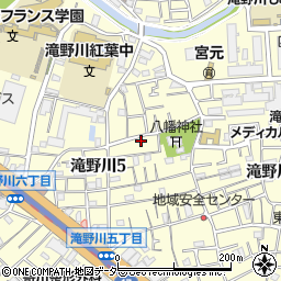 東京都北区滝野川5丁目28-5周辺の地図