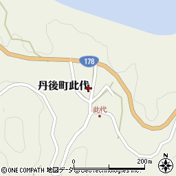 京都府京丹後市丹後町此代1296周辺の地図