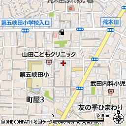 東京都荒川区町屋周辺の地図