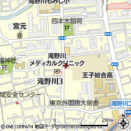 東京都北区滝野川3丁目51-3周辺の地図