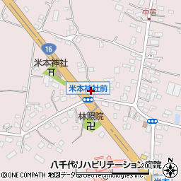 千葉県八千代市米本1666周辺の地図