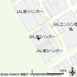 ＪＡＬ第２ハンガー周辺の地図