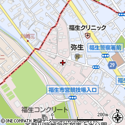 東京都福生市福生1710-22周辺の地図