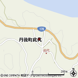 京都府京丹後市丹後町此代1303周辺の地図