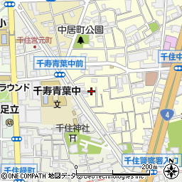 東京都足立区千住中居町11周辺の地図